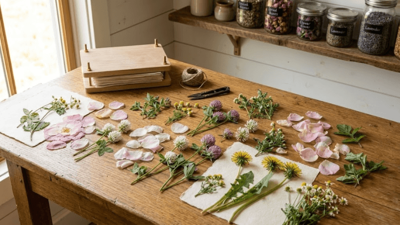 Bonus: Foraging, Pressing & Drying Botanicals